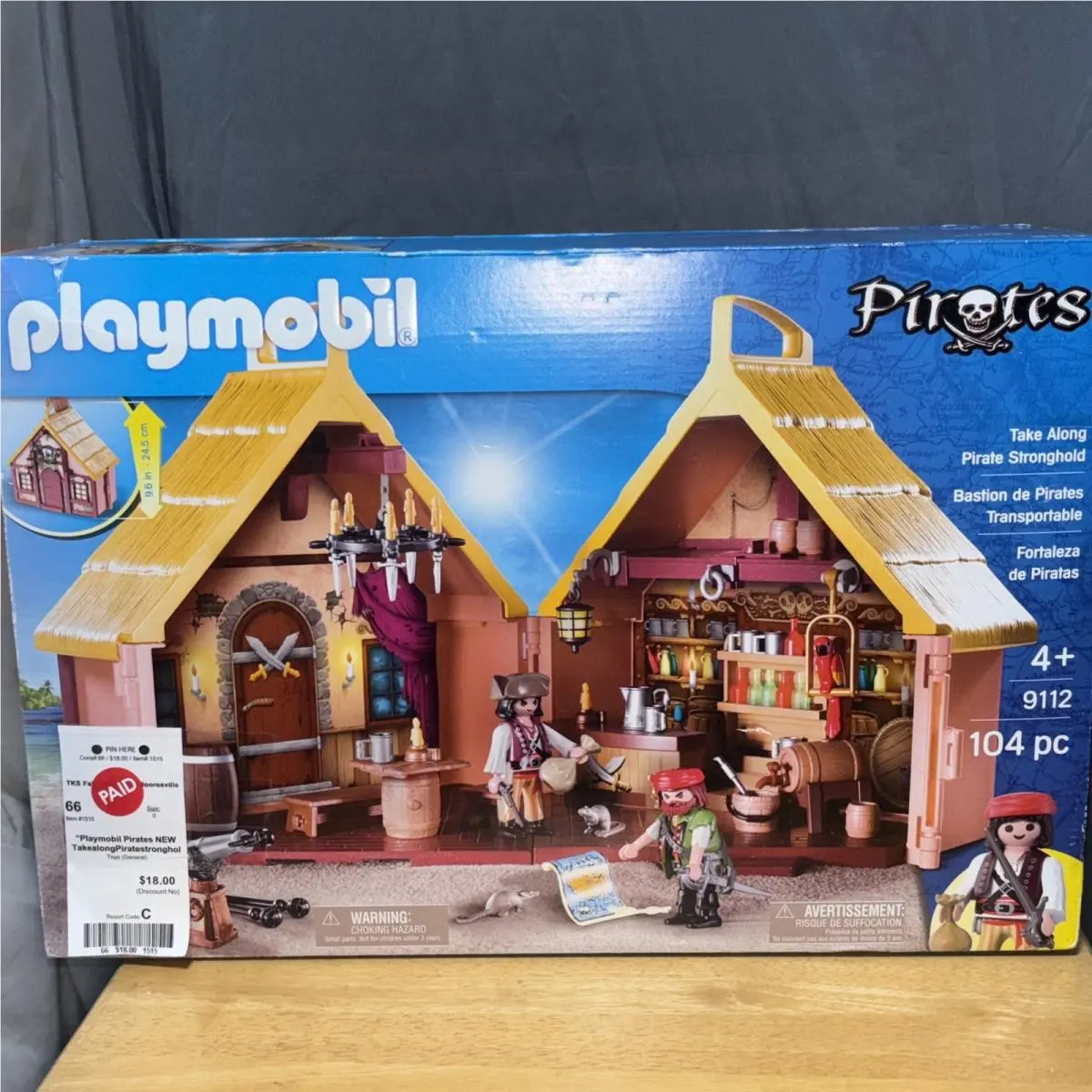 Playmobil Pirates Take Along Pirate Stronghold 9112 104 Pc. Nrfb