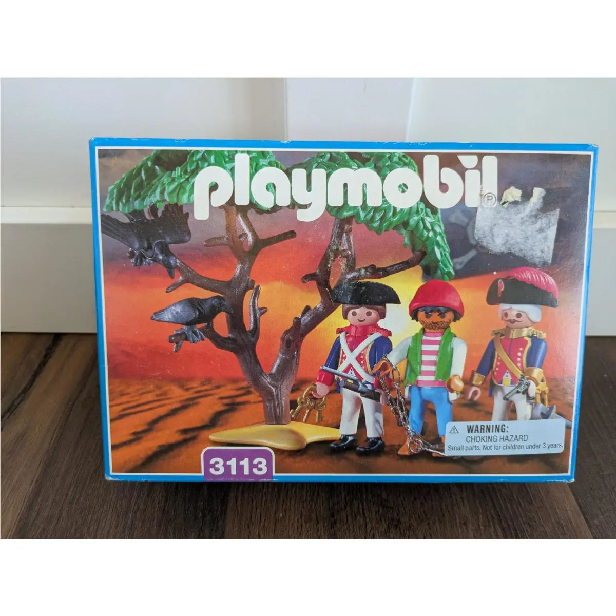 Playmobil 3113 Pirates Soldier Prisoner Island Tree Birds Vintage 2000