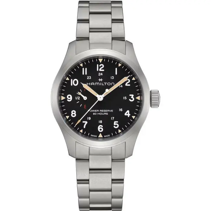 Hamilton Khaki Field 40 MM Black Dial Men`s Watch H69509130