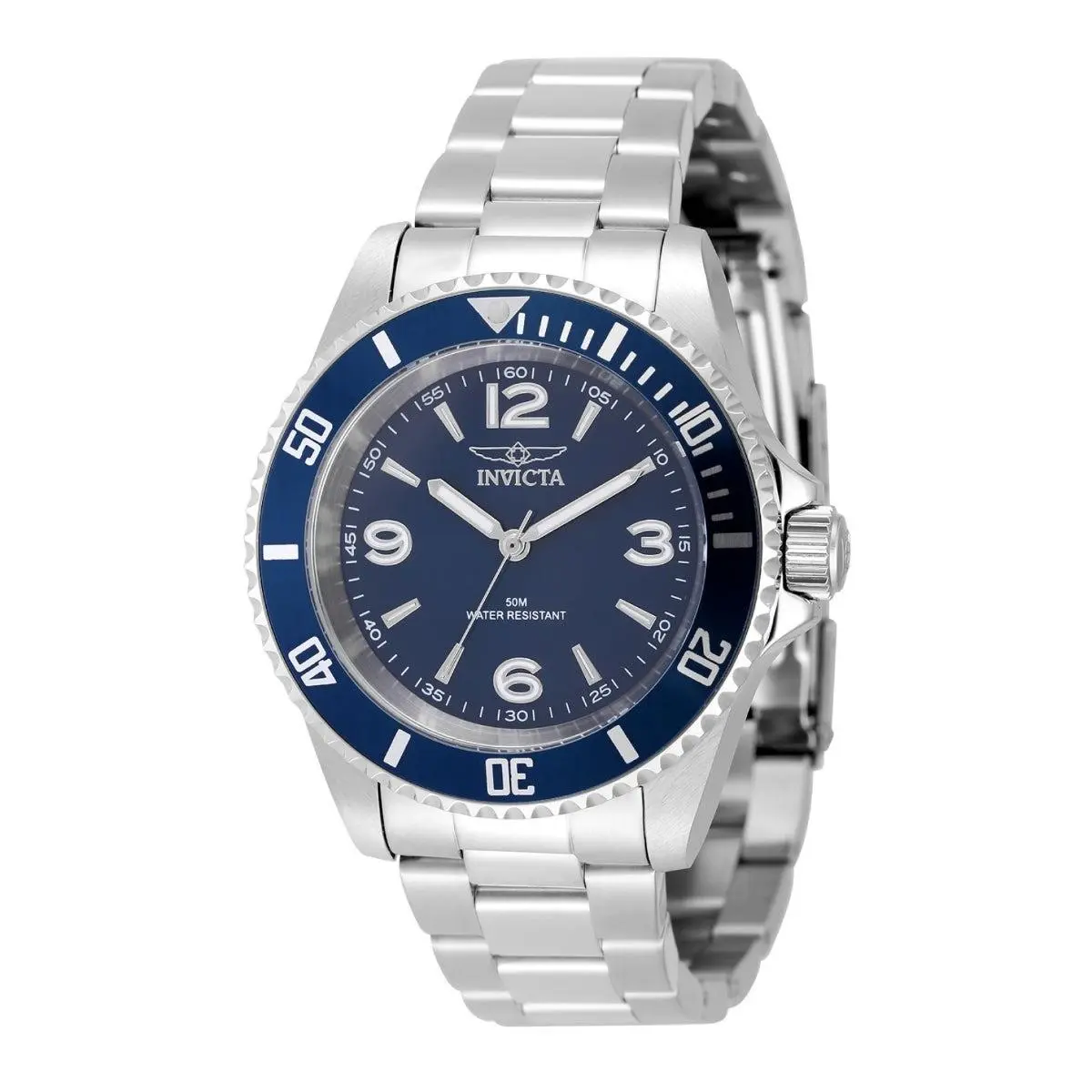 Invicta 49341 Specialty Rowan Men`s Watch 40mm Blue Dial Steel 20m WR