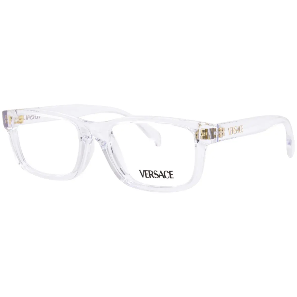 Versace VK3013U 148 Eyeglasses Frame Youth Kids Boy`s Transparent Full Rim 49mm