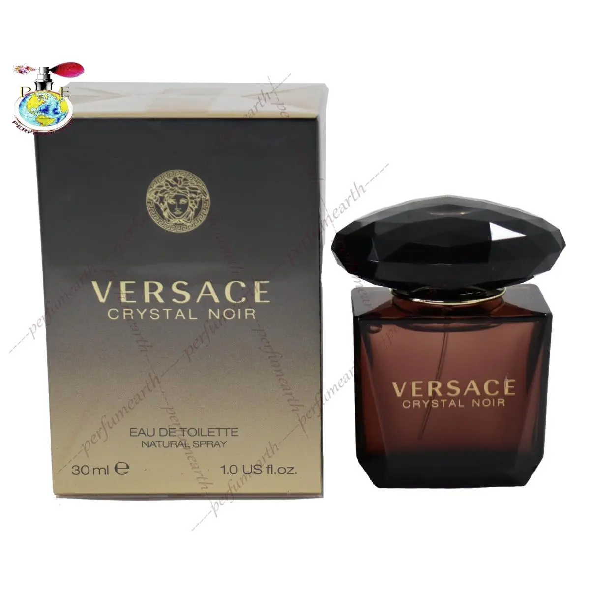 Versace Crystal Noir Women`s 1.0 oz / 30 ml Eau de Toilette Spray