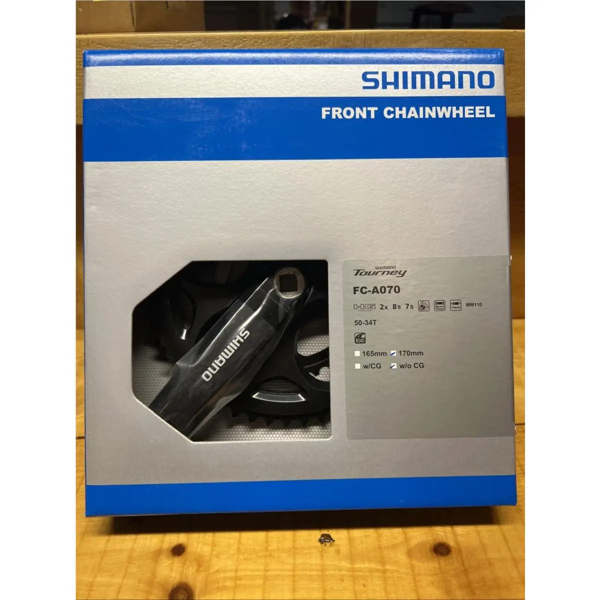 Shimano Crankset FC-A070 50-34T For 2x 8s 7s 170mm Without CG EFCA070C04X
