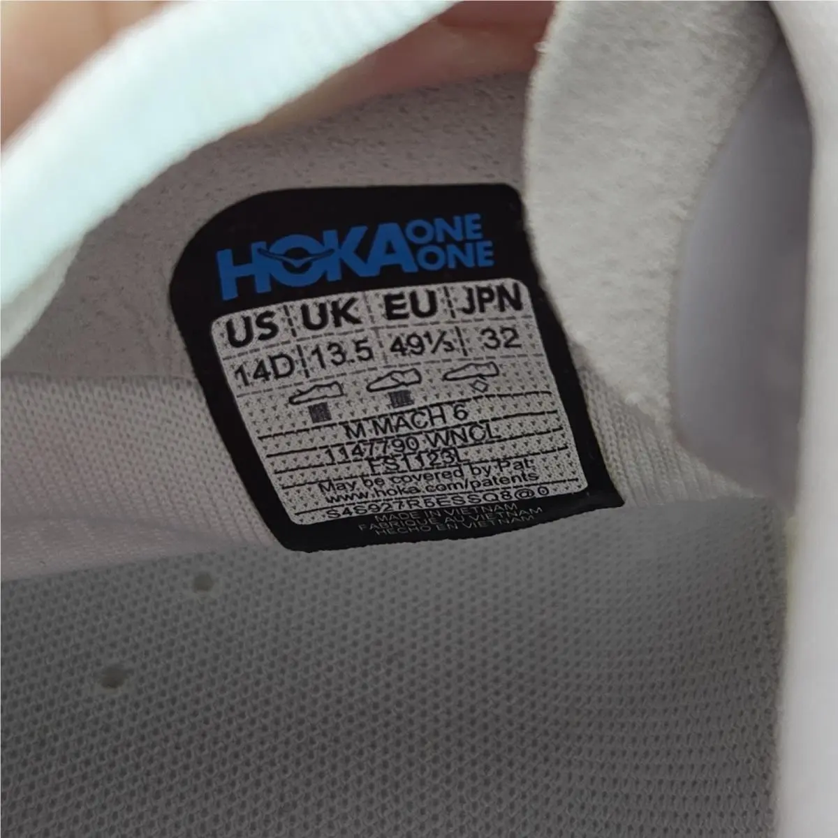 Hoka shoes - Hoka One One Mach 6 - 1155119 FCT - White 8