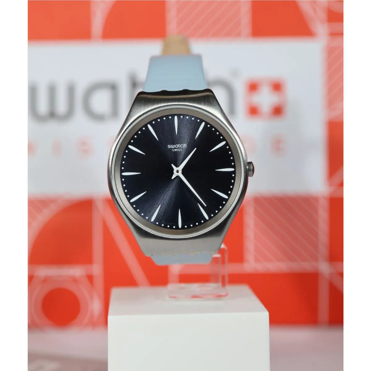 Limited Swiss Swatch Skin Irony SYXS118 Skindream Light Blue 38MM Stainless
