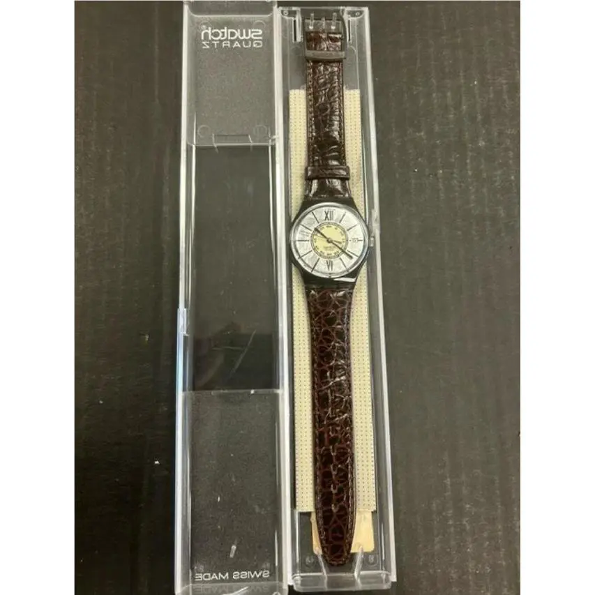 Swatch Gent Tobacco Watch GM403 Needs Battery