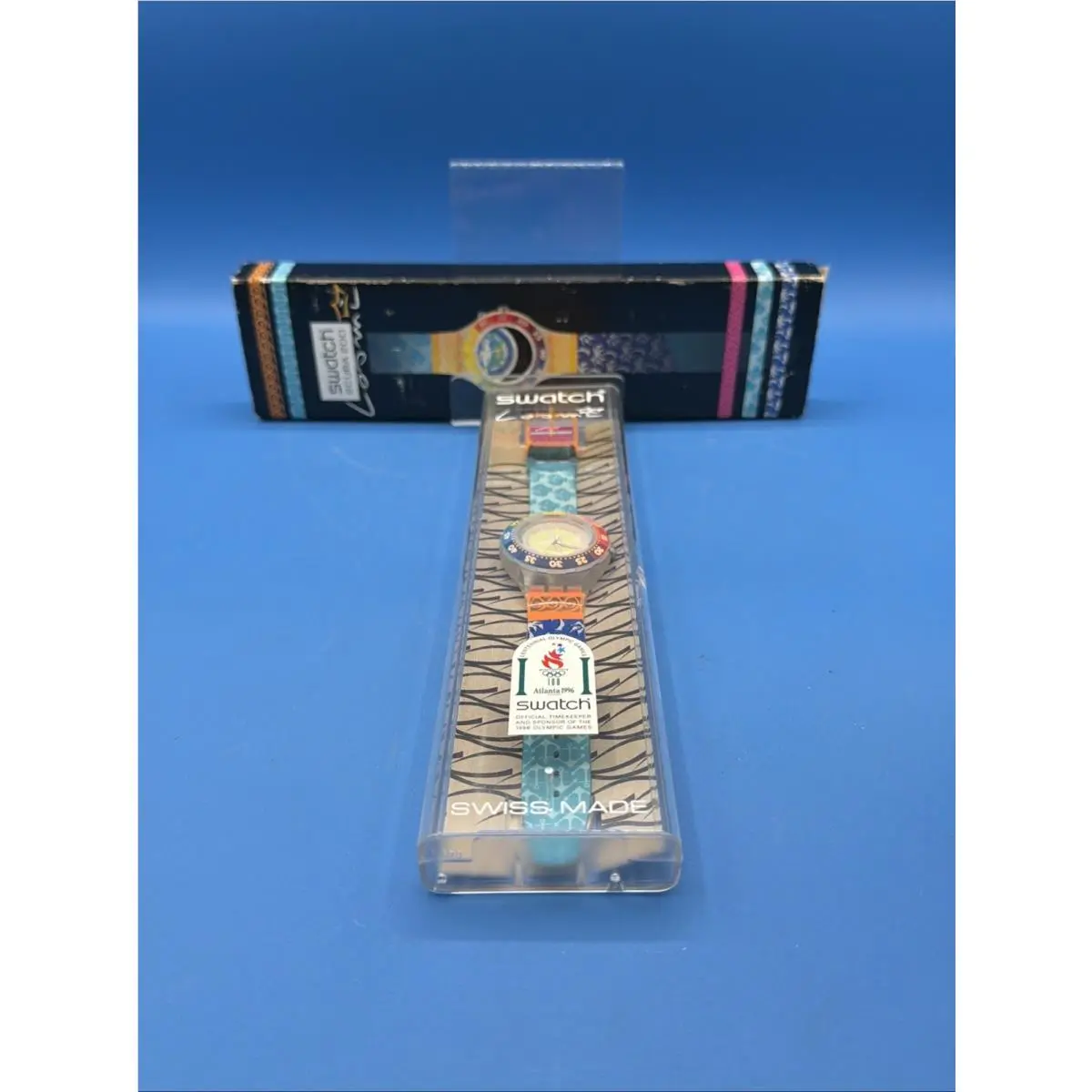 Vintage  Scuba 200 Loomi Atlanta 1996 Olympics Watch w/ Box by Swatch