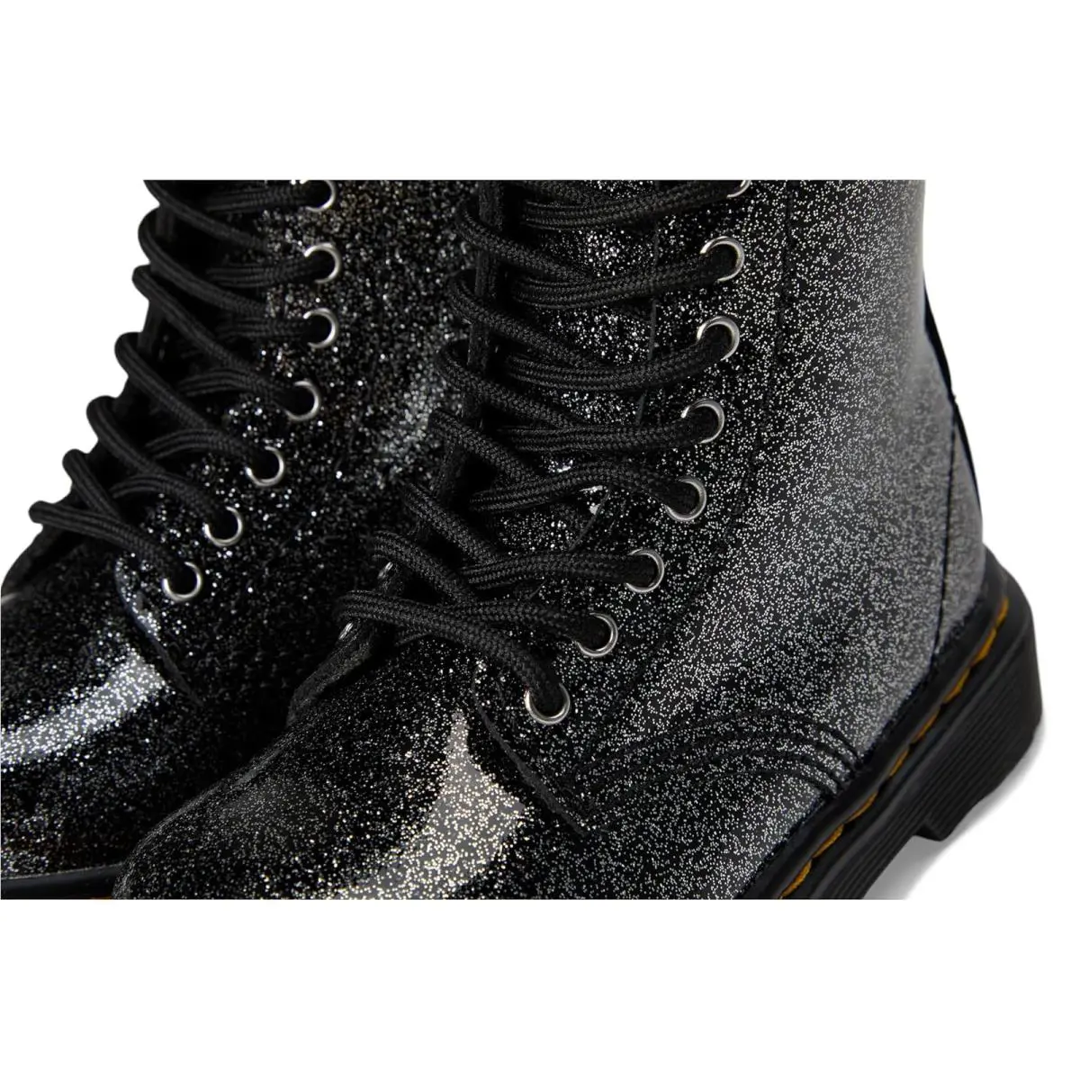 Dr. Martens shoes - Black/Silver Glitter 4
