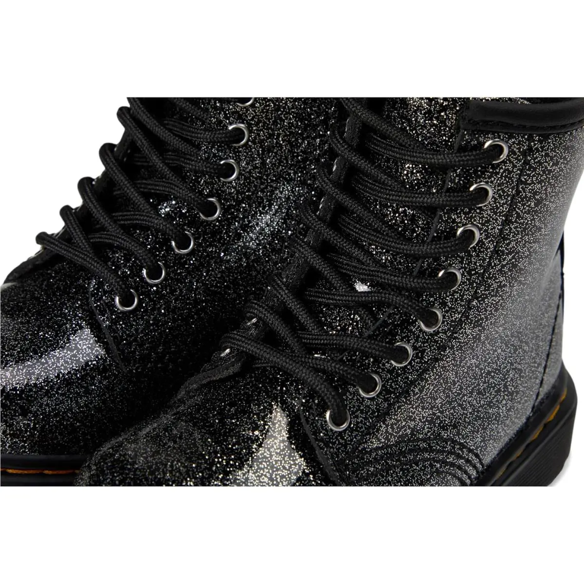 Dr. Martens shoes - Black/Silver Glitter 18