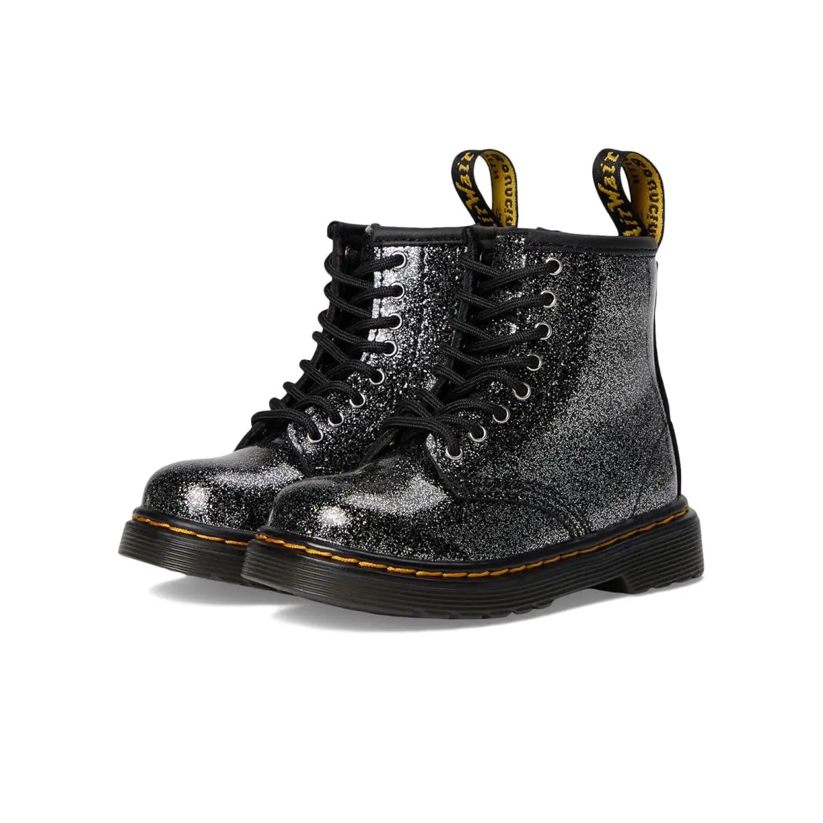 Dr. Martens shoes - Black/Silver Glitter 13