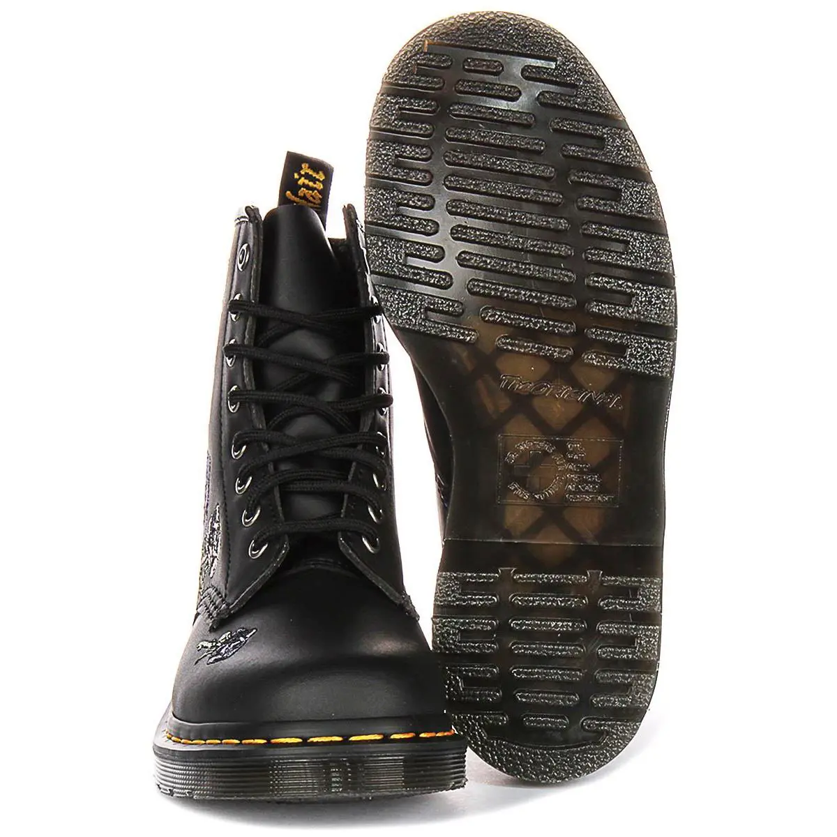 Dr. Martens shoes - Black Flower 2