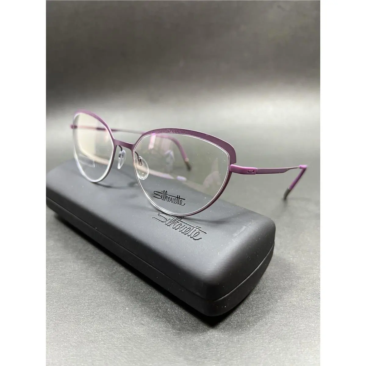 Silhouette 5532 Lite Wave 4140 Violet Eyeglasses 54-17-140 Case Cloth Inc