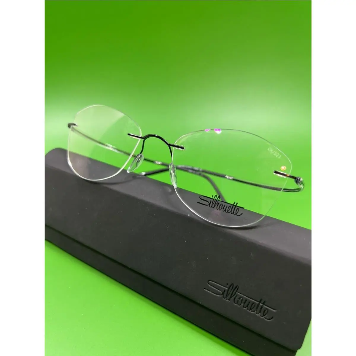 Silhouette 5523 Essence Eyeglasses 9040 Black Shape CH Size 52-19-145
