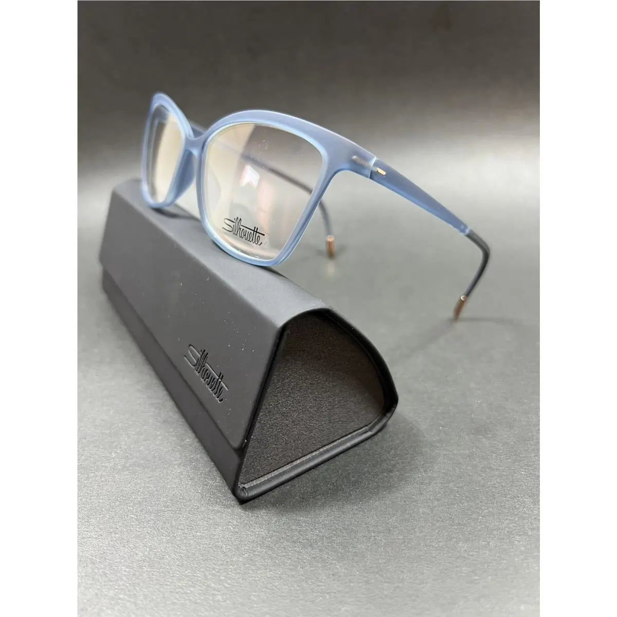 Silhouette 1597 Eos View Eyeglasses 4530 Morning Lake Size 54-14-125 Case Cloth
