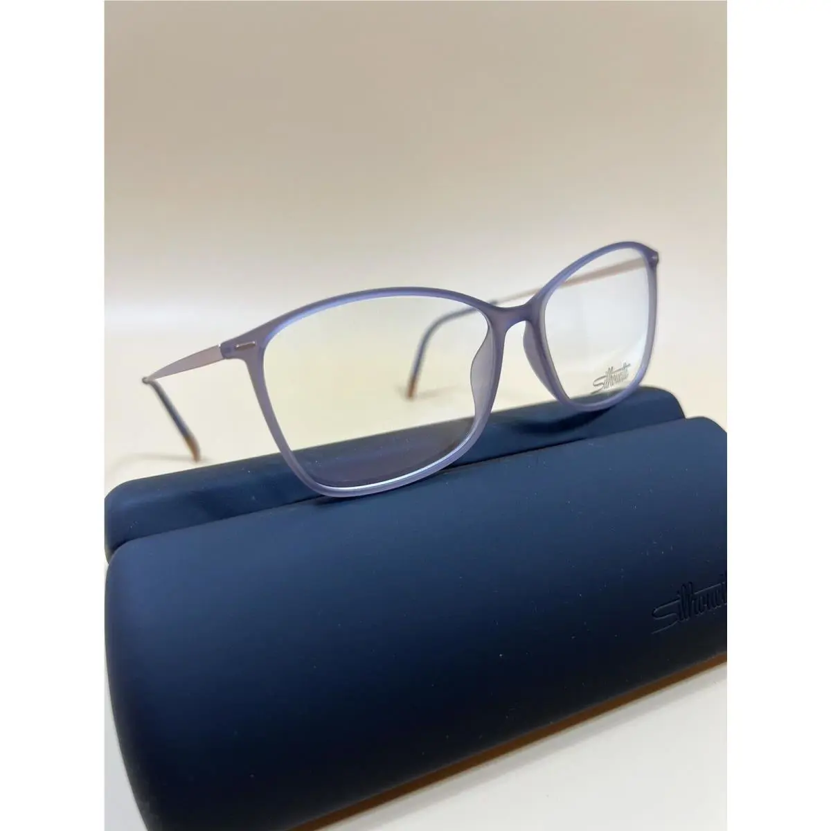 Silhouette Eyeglasses 1598 4030 Illusion Lite Soft Sloe 55 14 140 Rimless Frame