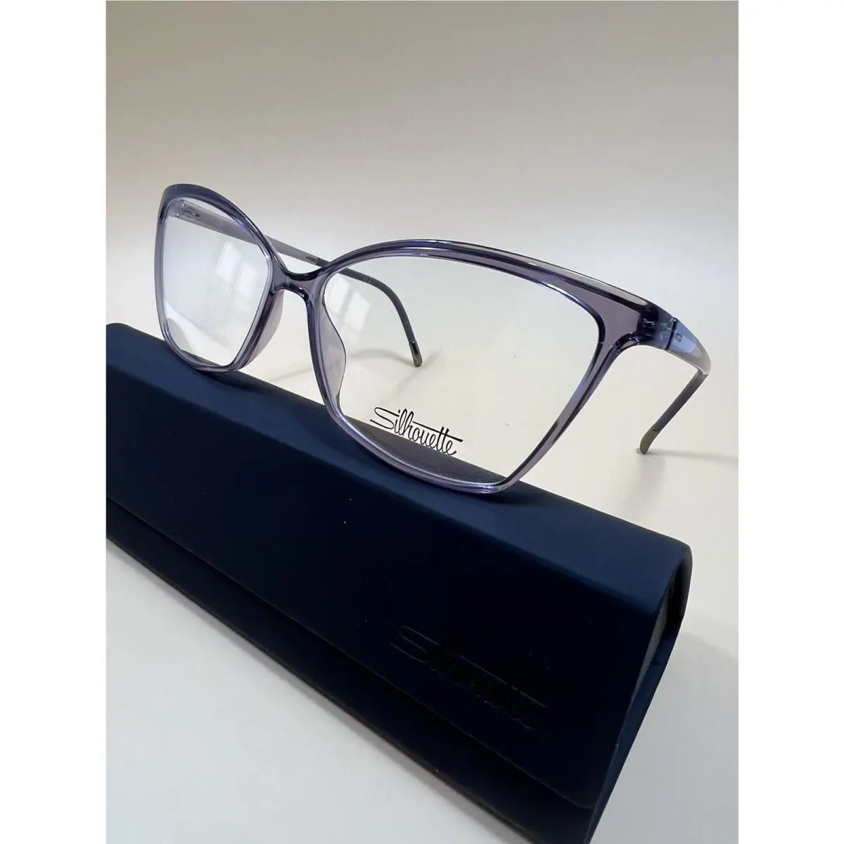 Silhouette 1597 Eos View Eyeglasses 4010 Soft Sloe Sz 54 14 125 Case Cloth Inc