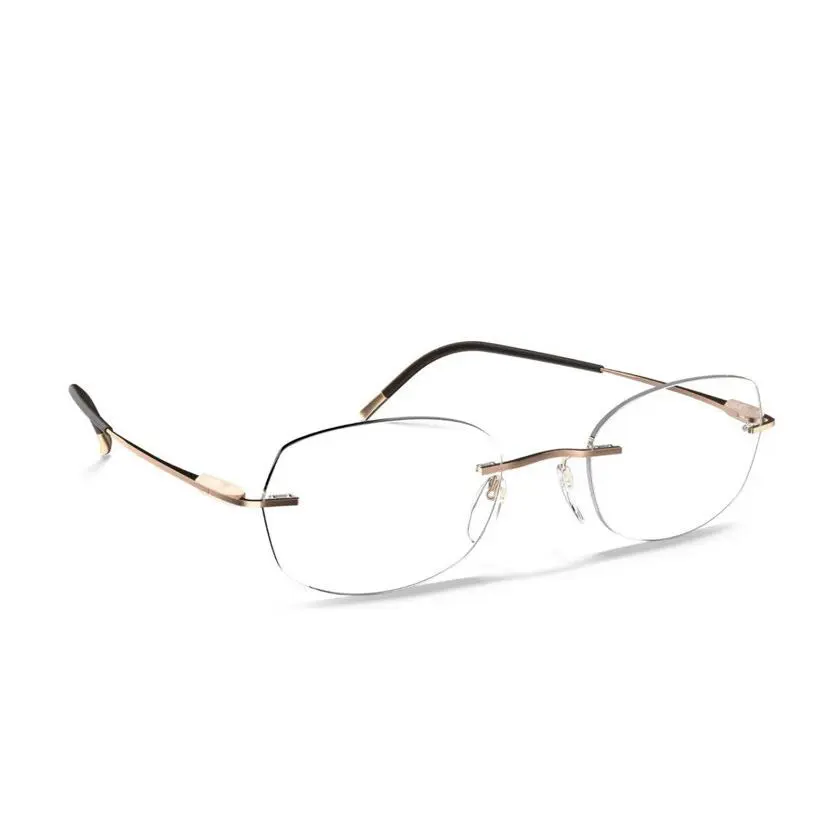 Silhouette Eyeglasses 5561 3530 Balanced Rose Shape IX 51 17 135 Purist Frames - Frame: Balanced Rose