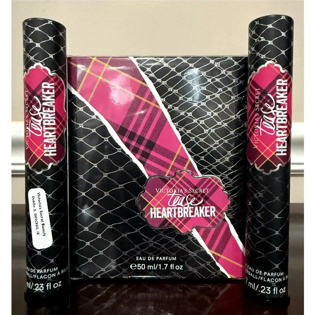 Victoria`s Secret Lot of 3 Tease Heartbreaker Rollerballs Perfume