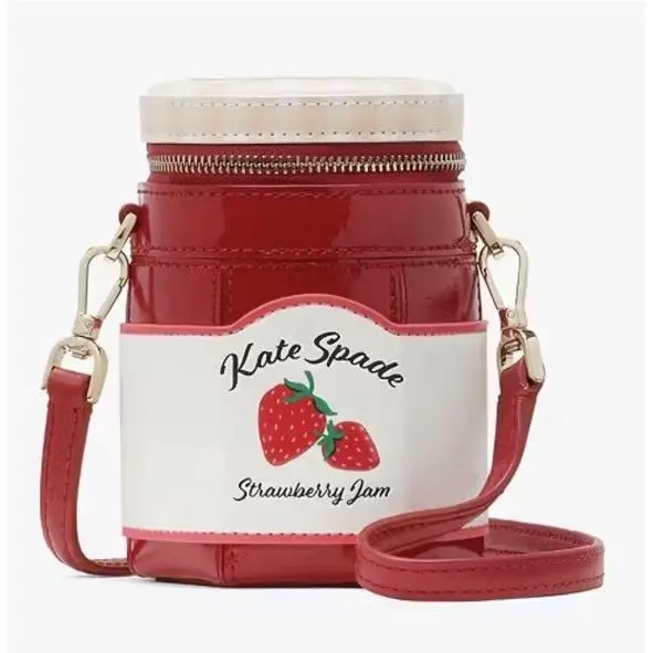 Kate Spade 3D Dreams Strawberry Jam Jar Crossbody Bag Novelty Collector