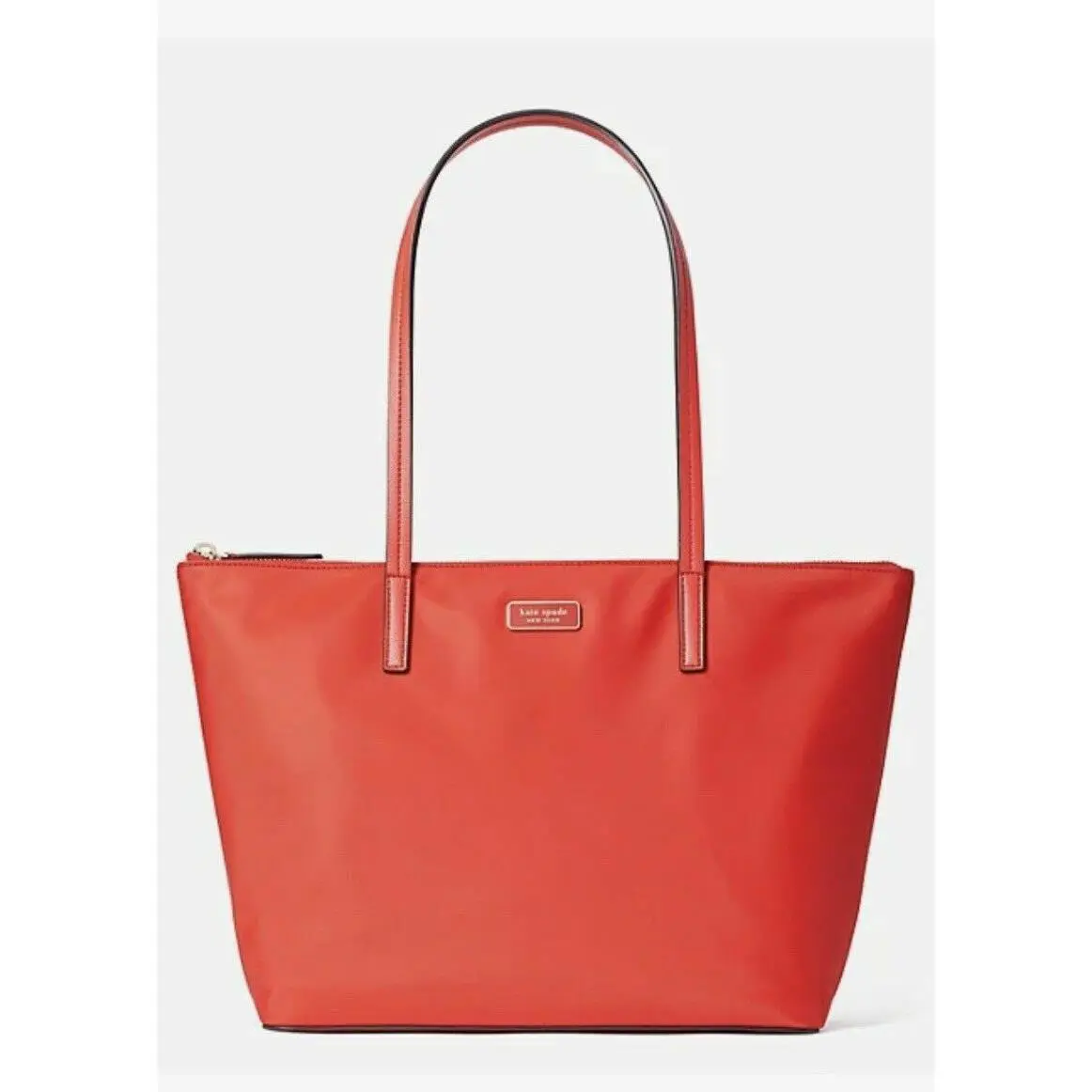 New Kate Spade Hayden Top Zip Tote Nylon Handbag Currant Jam with Dust Bag