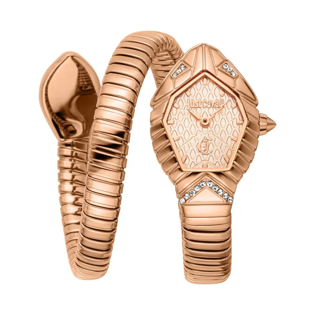 Just Cavalli Women`s Snake 316L Stainless Steel Watch