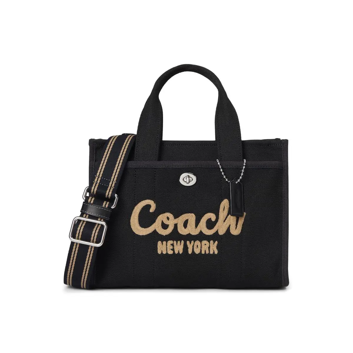 Woman`s Handbags Coach Cargo Tote 26 - Black, Exterior: Multicolor
