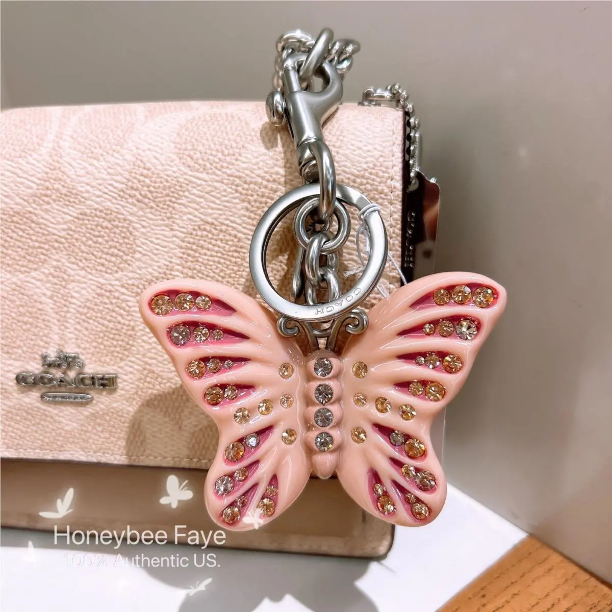 Coach Butterfly Bag Charm CCD44
