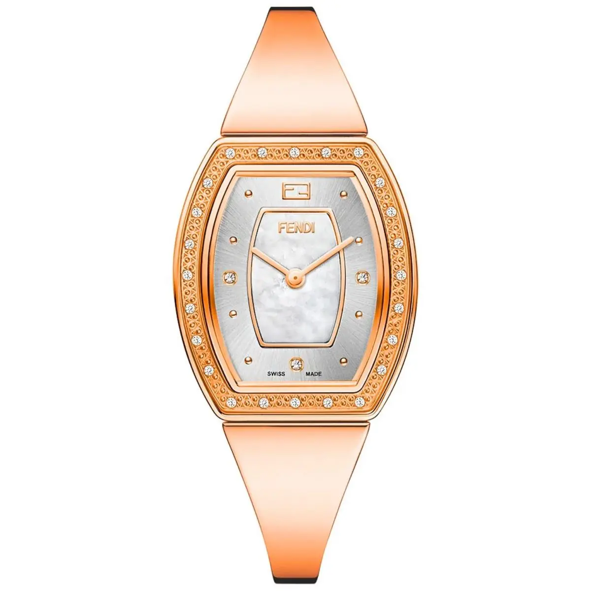 My Way Stainless Steel Bracelet Diamond Swiss Made Quartz Watch F101410602 by Fendi