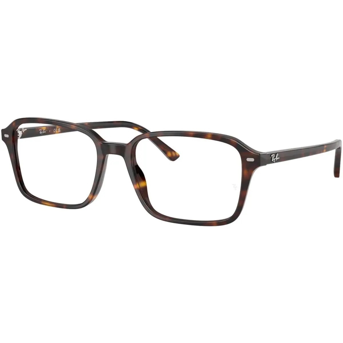 Ray-ban Raimond Slim Square Eyeglass Frames - RX5431 - Polished Havana/Clear (2012-54), Frame: Select Variation