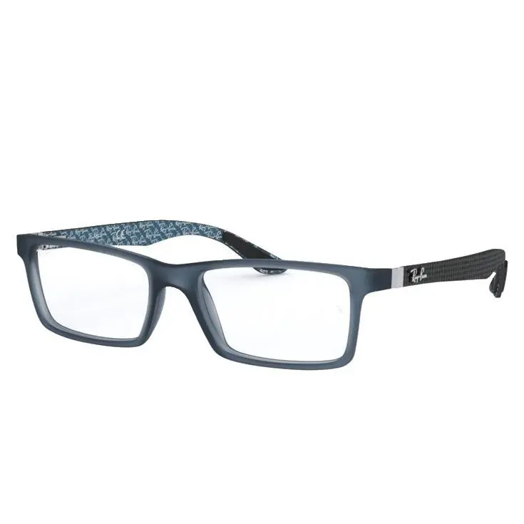 Ray-ban RX8901 5262 Eyeglasses Frame Demi Gloss Blue Carbon Fiber 55-17-145 by Ray-Ban