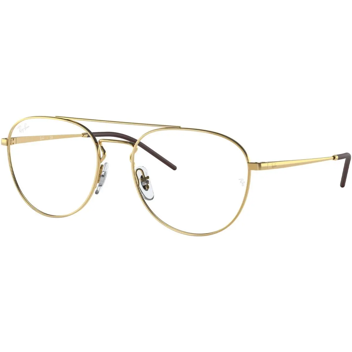 Ray-ban Bain Bridge Arista Gold-tone Aviator Eyeglass Frames - RX3735V 2500 55 - Frame: Polished Arista Gold-Tone