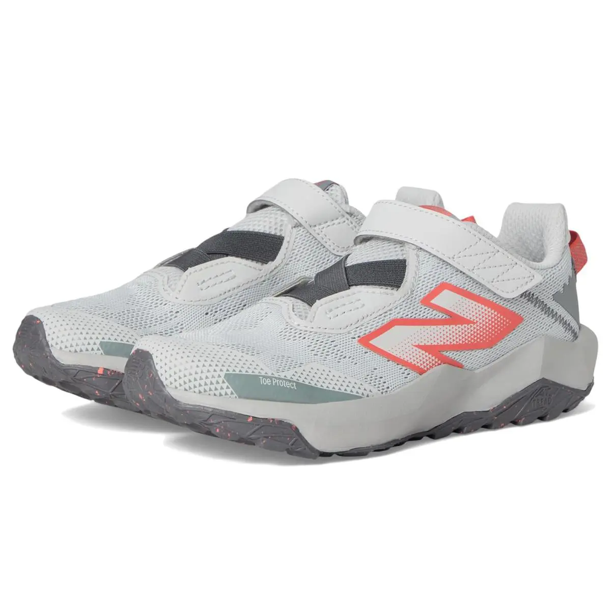 New Balance Kids Dynasoft Nitrel V6 Bungee Lace with Top Strap Little Kid - Grey Matter/Slate Grey/Flare