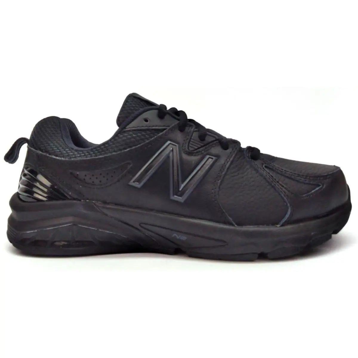 New Balance Women`s WX857AB2 Training Shoes Ankle High Low Top Leather Lace Up - Black