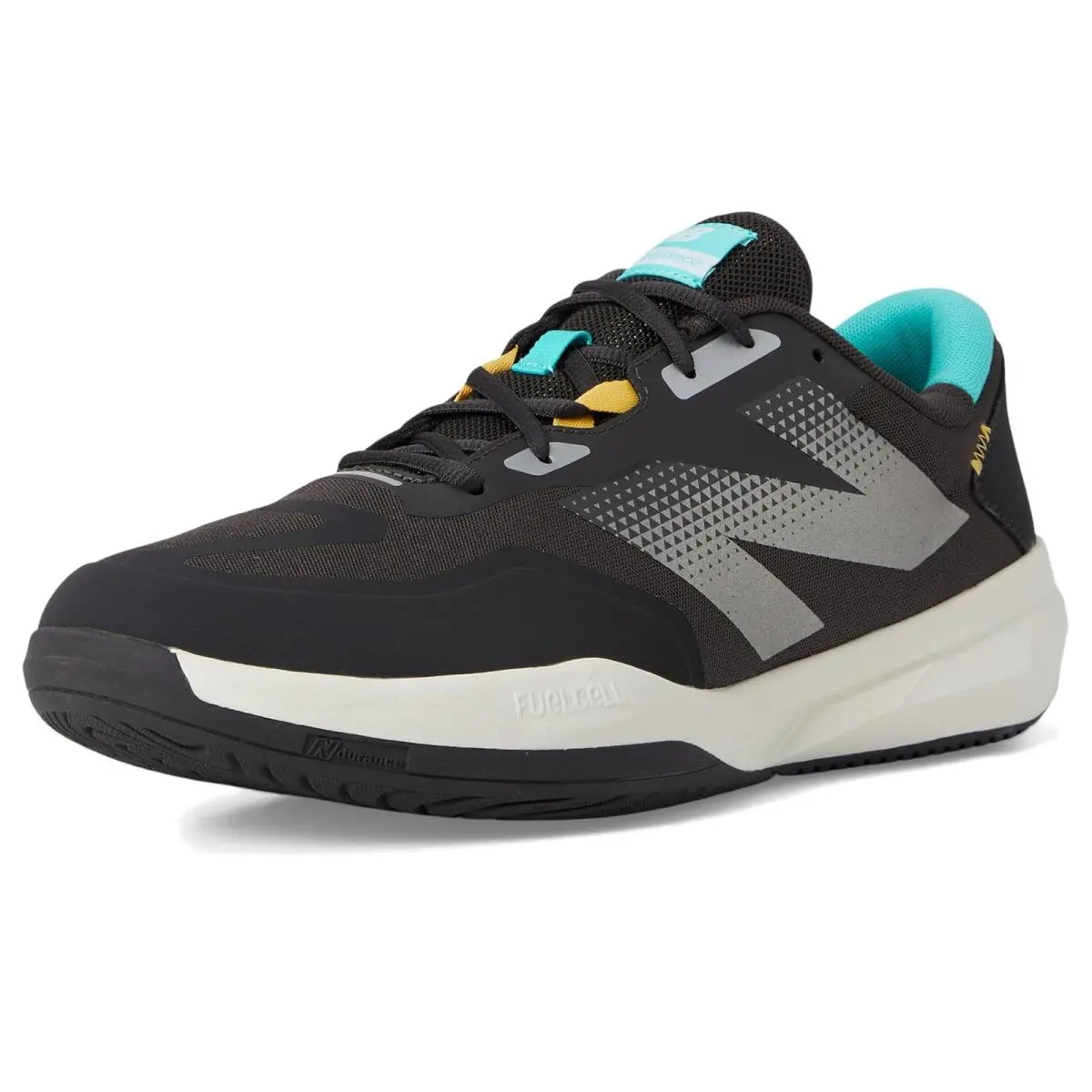 New Balance shoes - Black Cement/Cyber Jade/Clementine 12