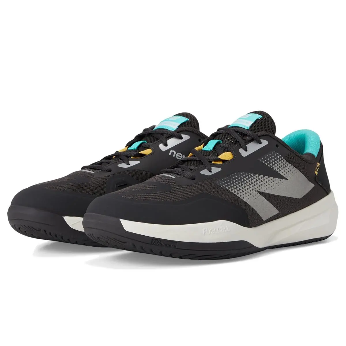 New Balance shoes - Black Cement/Cyber Jade/Clementine 6