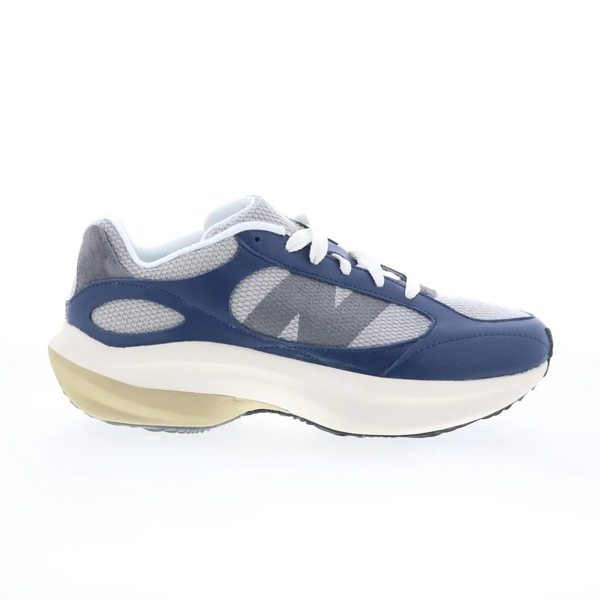 New Balance Warp Runner Uwrpdmmb Mens Blue Leather Lifestyle Sneakers Shoes - Blue