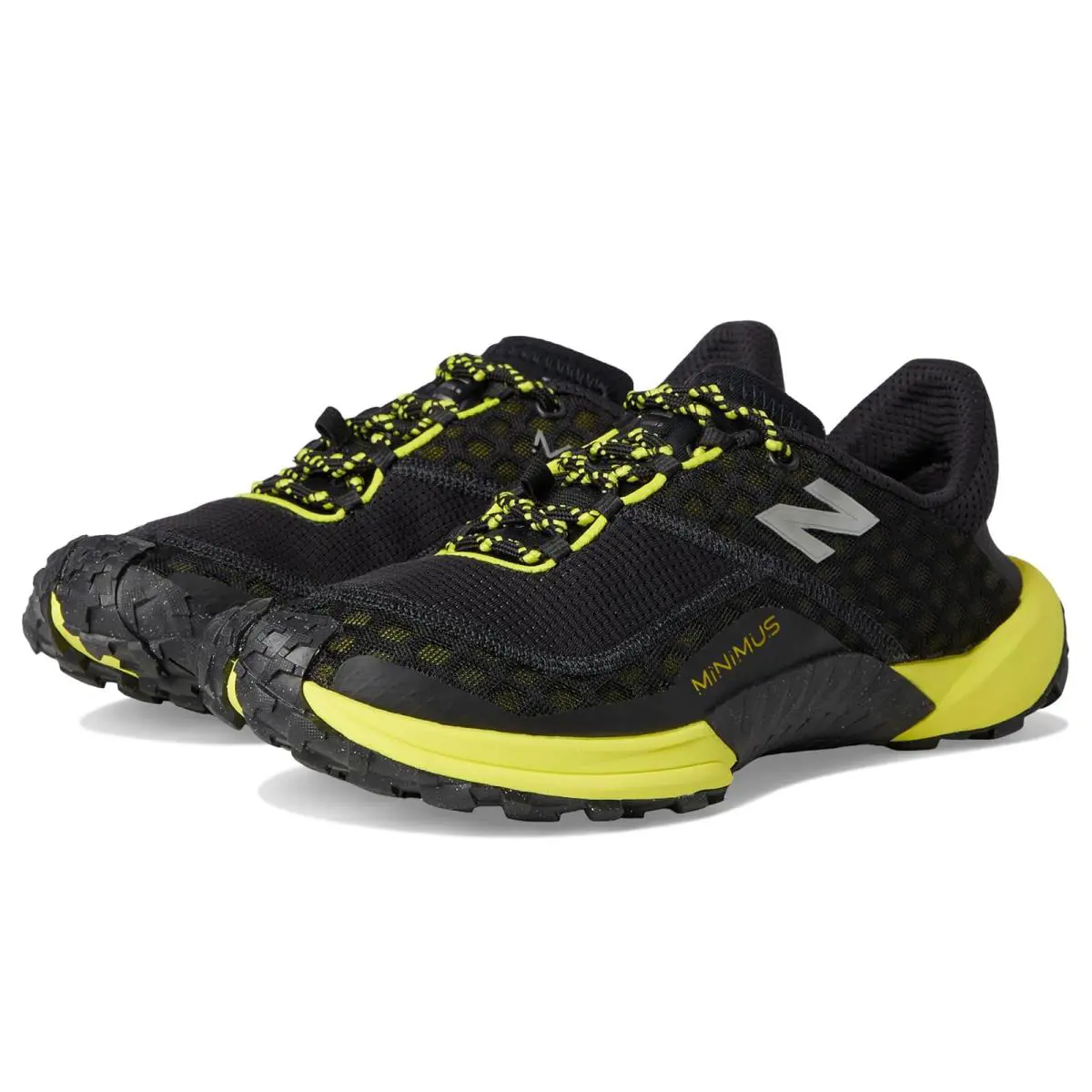 Man`s Sneakers Athletic Shoes New Balance Minimus Trail - Black/Firefly