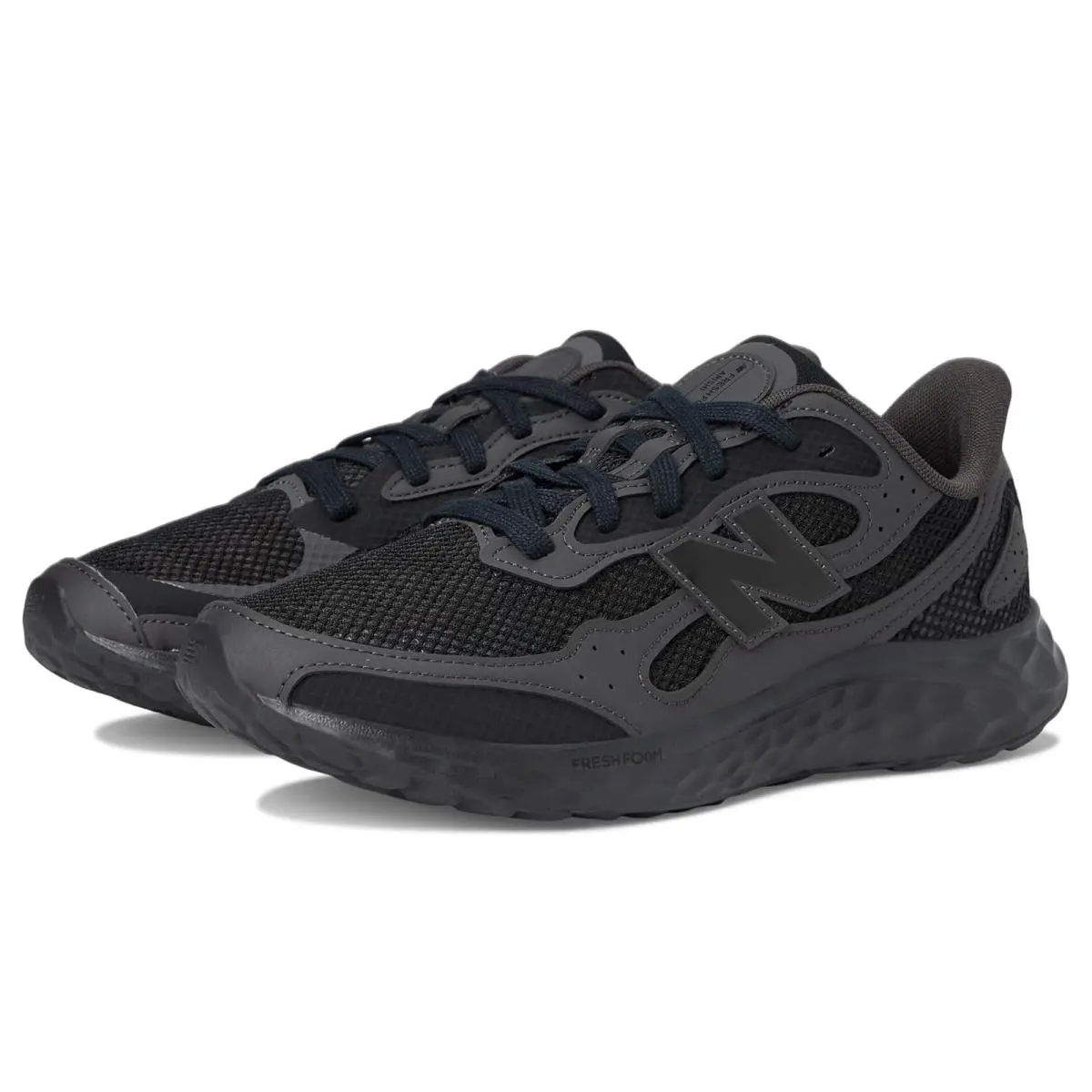 Man`s Sneakers Athletic Shoes New Balance Fresh Foam Arishi v4 Tiralux - Black/Black Cement/Black Cement