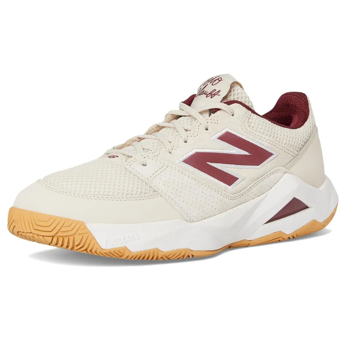 New Balance shoes - Bisque/Monarch Burgundy/Gum 12