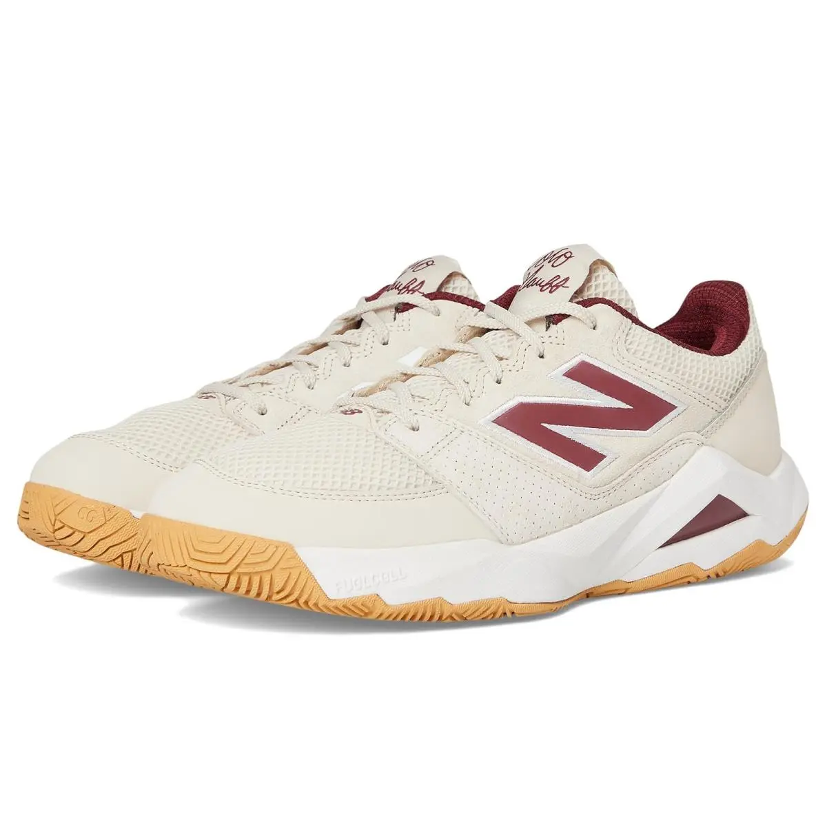 New Balance shoes - Bisque/Monarch Burgundy/Gum 6