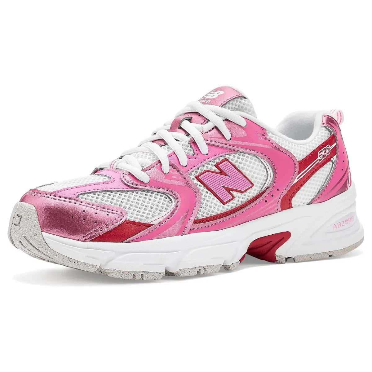 New Balance shoes - Grey Matter/Pink Salt 27