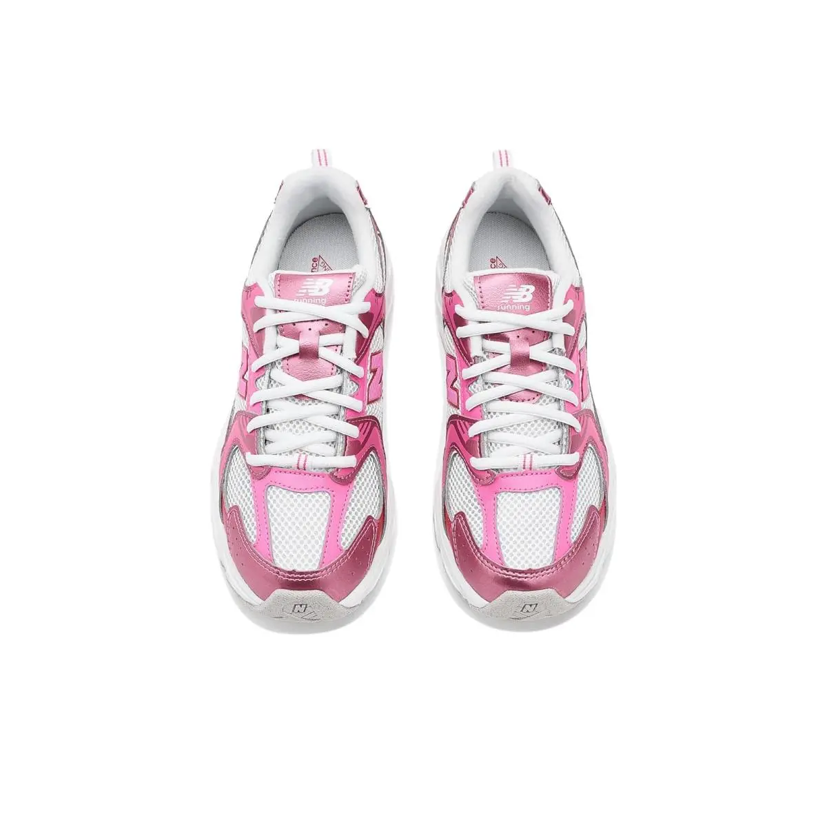 New Balance shoes - Grey Matter/Pink Salt 28