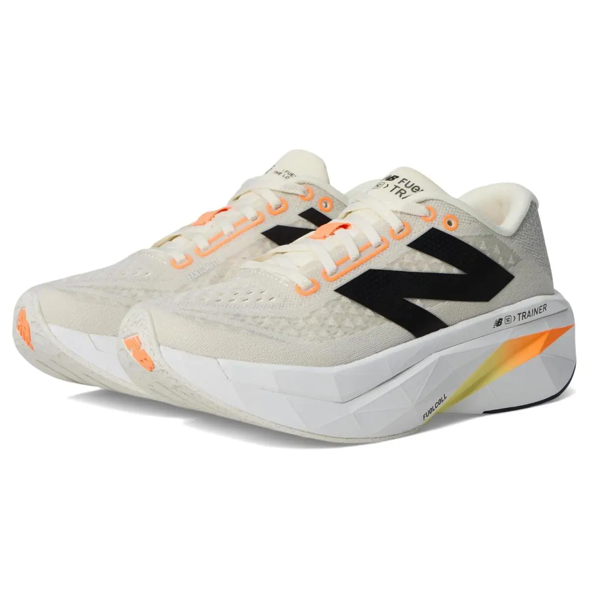 Woman`s Sneakers Athletic Shoes New Balance Fuelcell Supercomp Trainer v3 - Angora/Hot Mango/Black