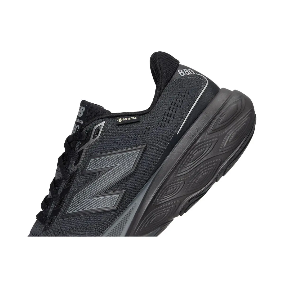 New Balance shoes - Black/Castlerock/Silver Metallic 11