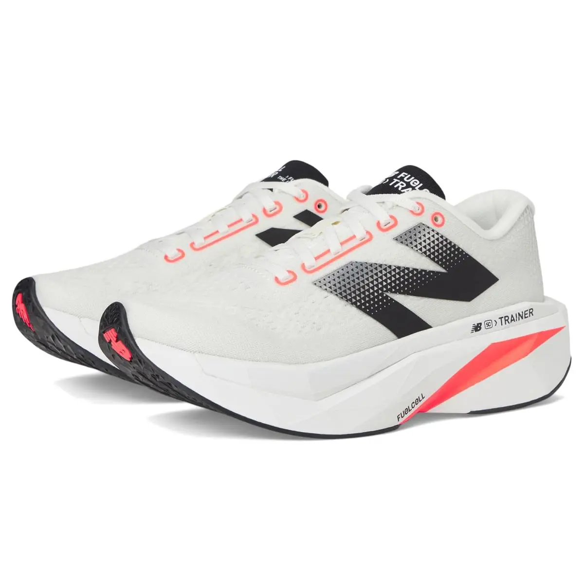 Woman`s Sneakers Athletic Shoes New Balance Fuelcell Supercomp Trainer v3 - Sea Salt/Urgent Red/Black