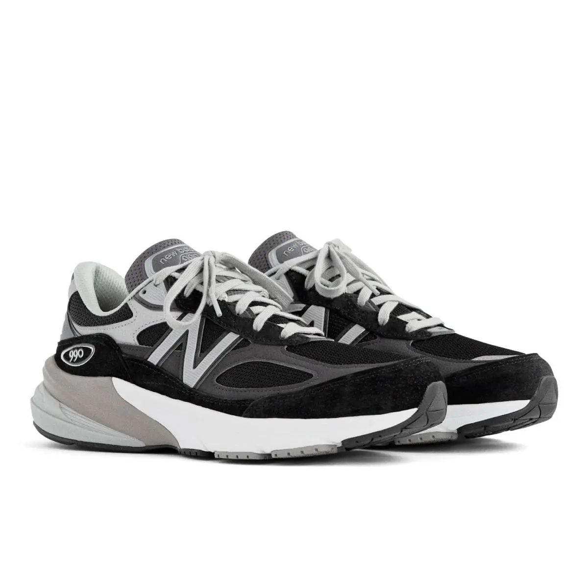Man`s Sneakers Athletic Shoes New Balance Classics Made in Usa 990v6 - Black/White