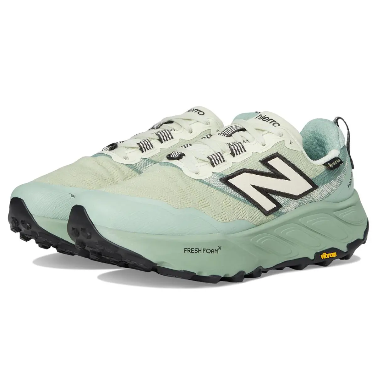 Woman`s Shoes New Balance Fresh Foam X Hierro v9 Gore-tex - Mineral/Permafrost/Mosaic Green