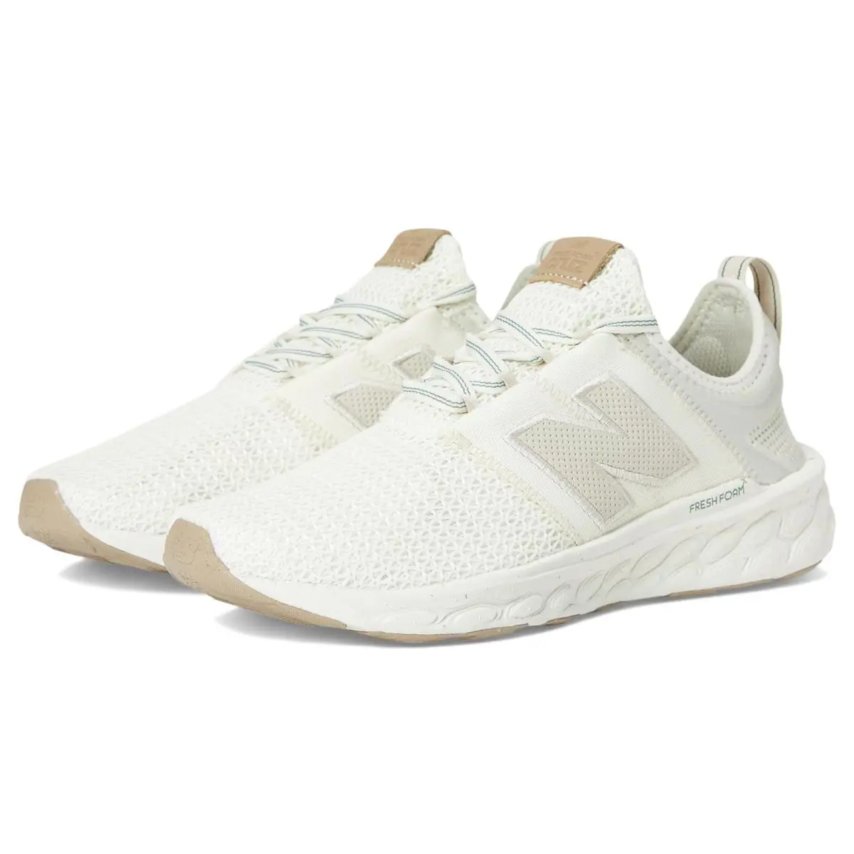 Woman`s Sneakers Athletic Shoes New Balance Fresh Foam X Cruz Artisan v3 - Angora/Timberwolf/Dark Juniper