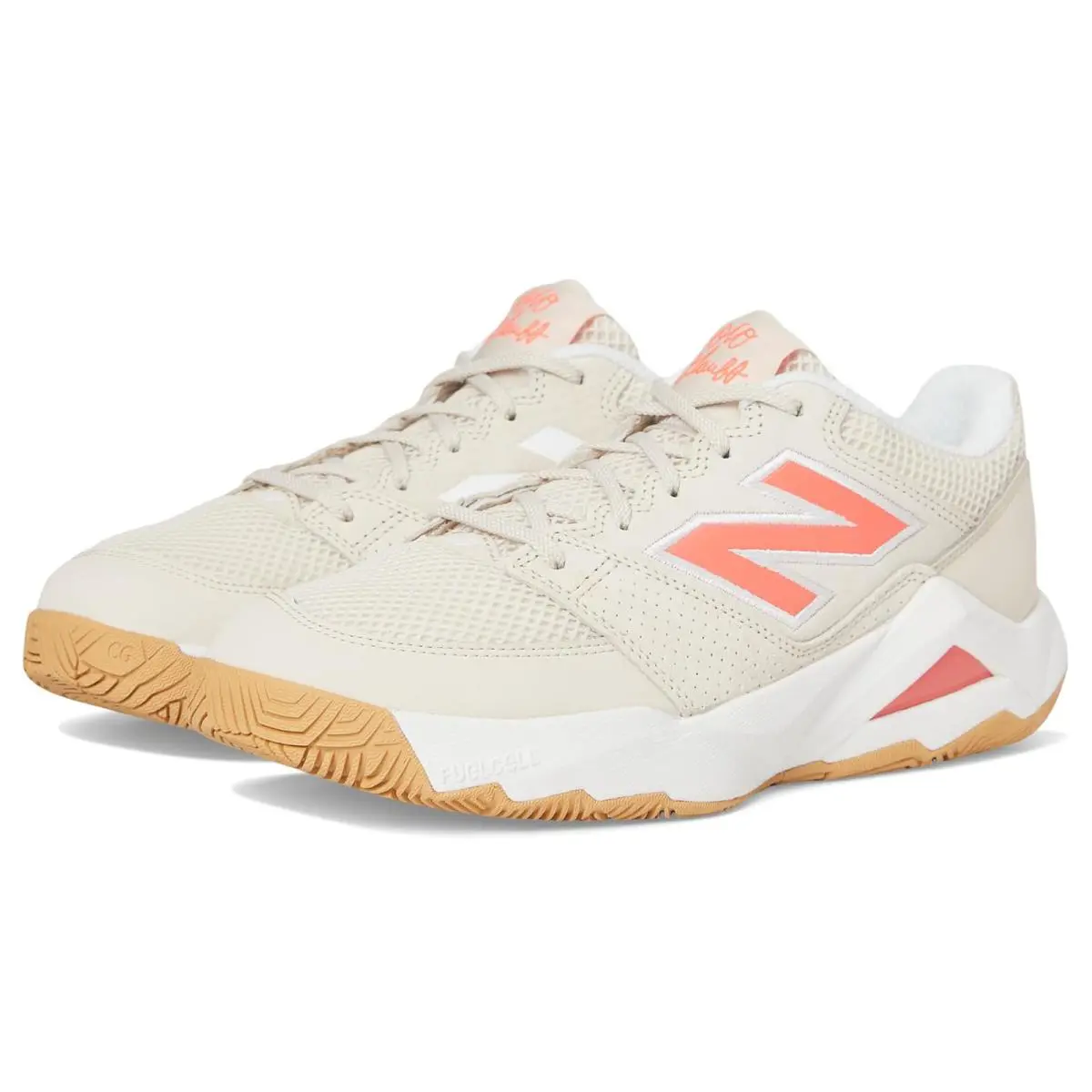 New Balance shoes - Bisque/Urgent Red 13