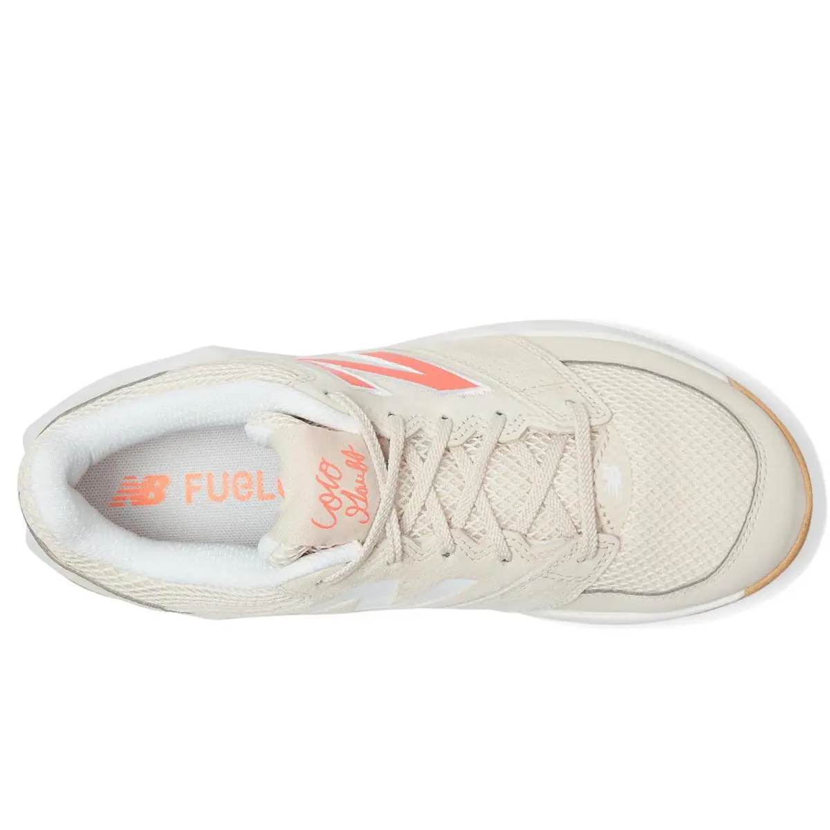 New Balance shoes - Bisque/Urgent Red 14